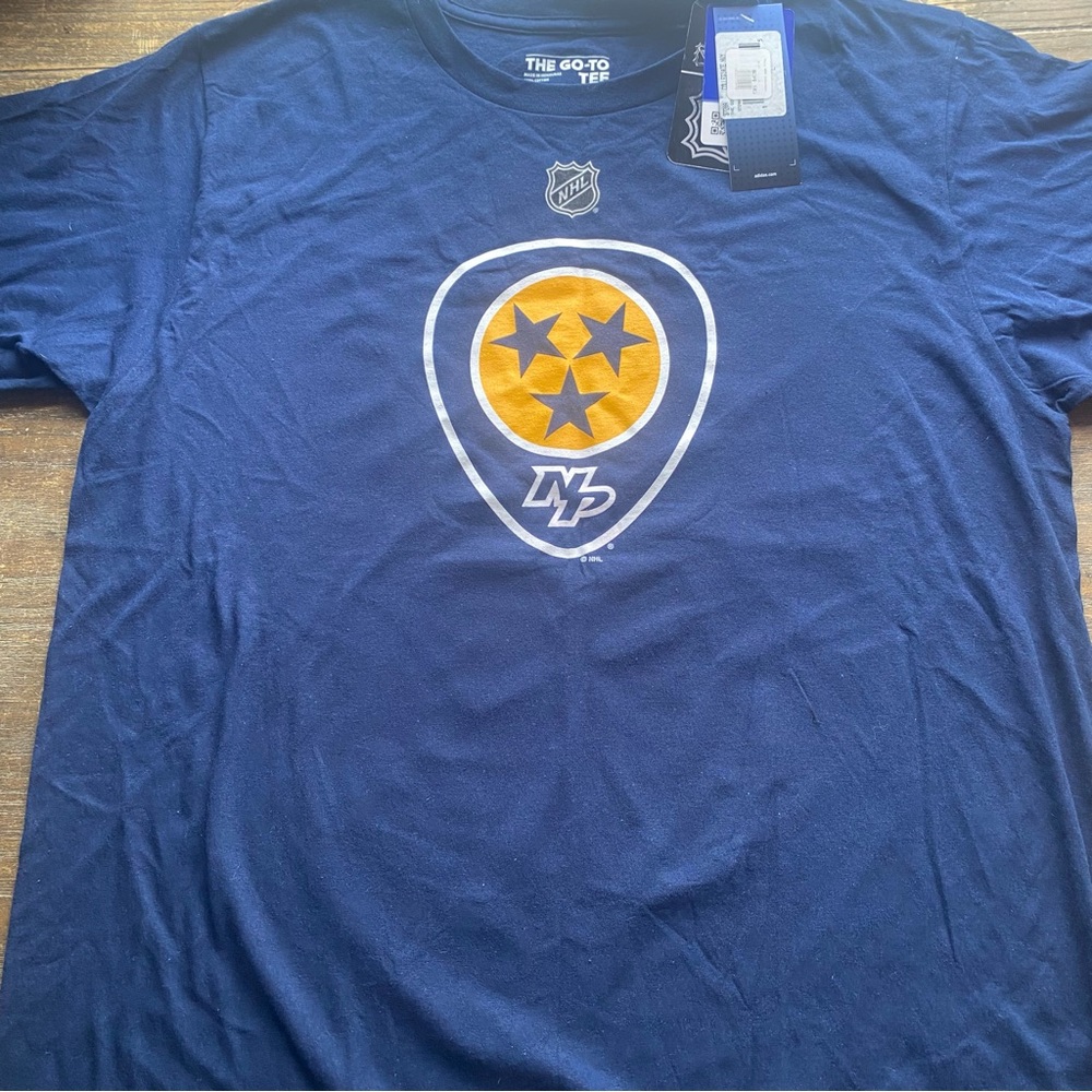 NHL Navy and Gold Short Sleeve Tee
